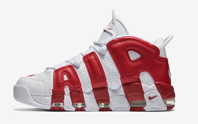 Nike Air More Uptempo White Varsity Red