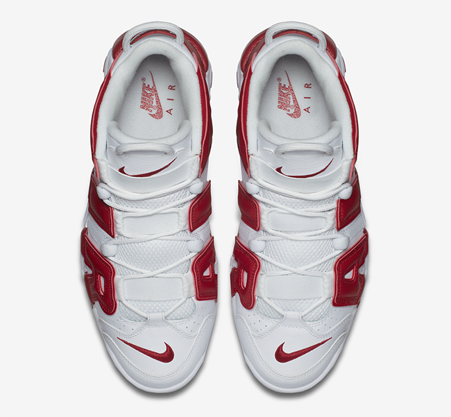 Nike Air More Uptempo White Varsity Red