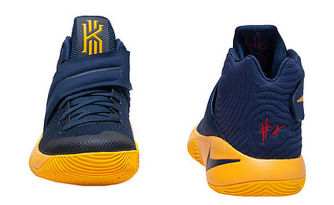 kyrie 2 navy blue and yellow