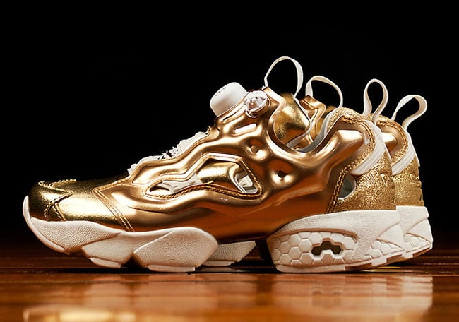 reebok pump gold