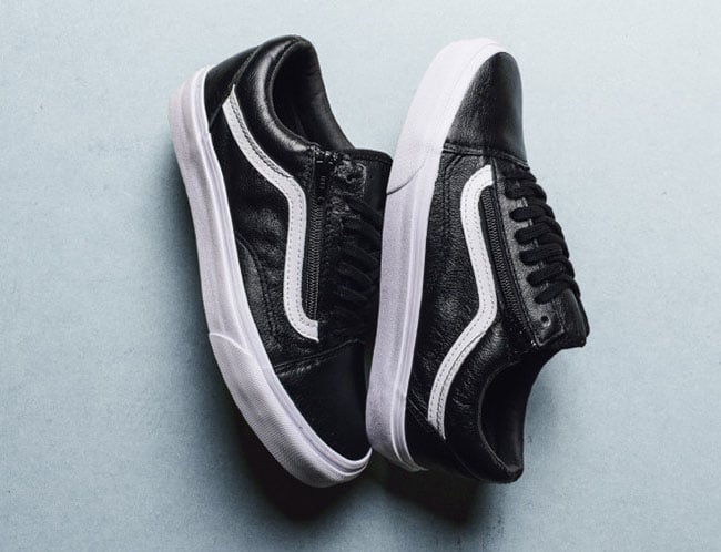 vans leather old skool zip