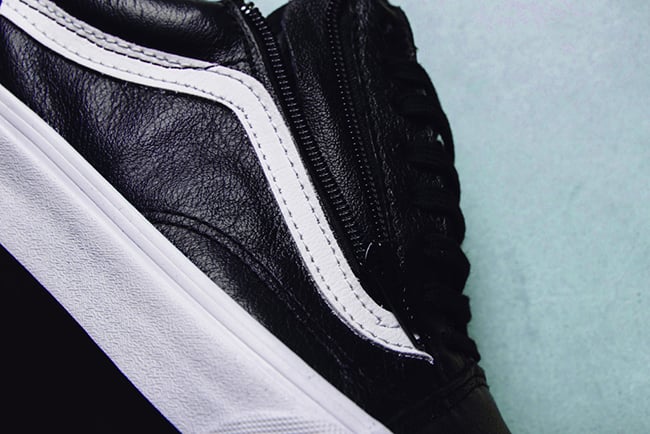 vans premium leather old skool zip