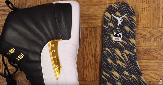 Wings Air Jordan 12 Black Gold