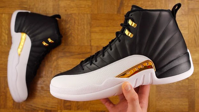 jordan 12 wings black and gold