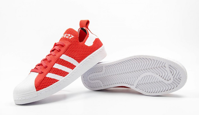adidas Superstar 80s Primeknit Red White