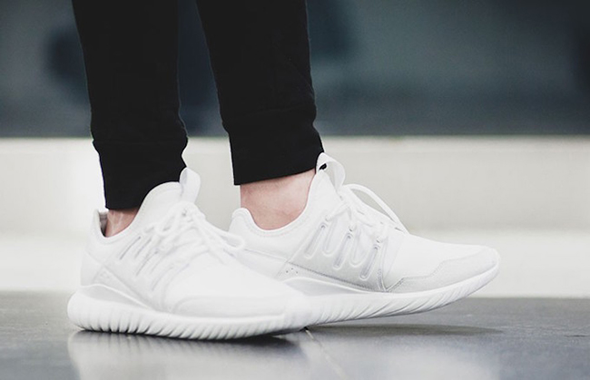 adidas tubular radial white womens