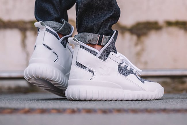 adidas tubular x running white