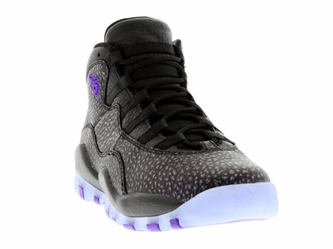 Air Jordan 10 Black Fierce Purple City