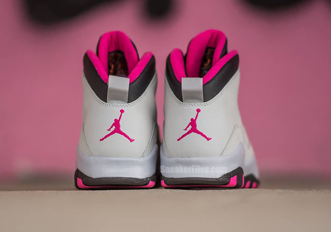 Air Jordan 10 Vivid Pink Pure Platinum Black