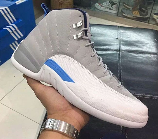 jordan 12 unc on feet