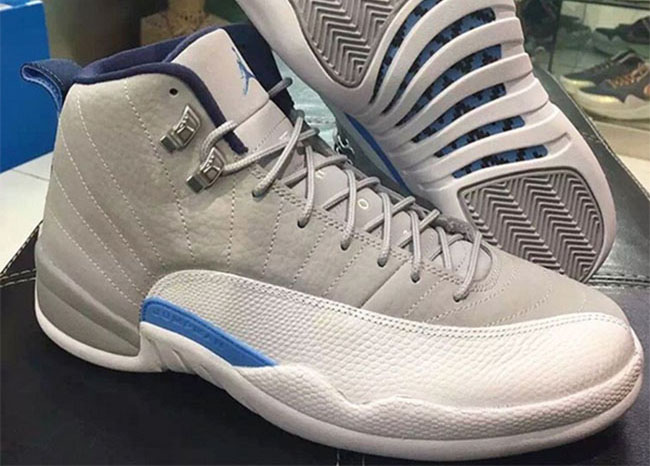 Air Jordan 12 Grey Blue 2016