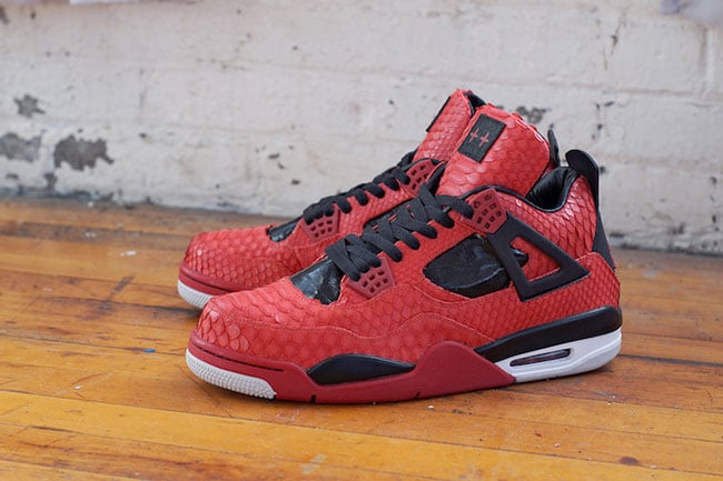 Air Jordan 4 Python Eel Custom