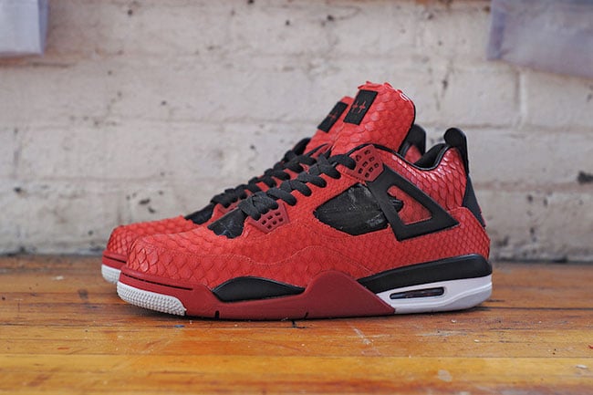 Air Jordan 4 Python Eel Custom