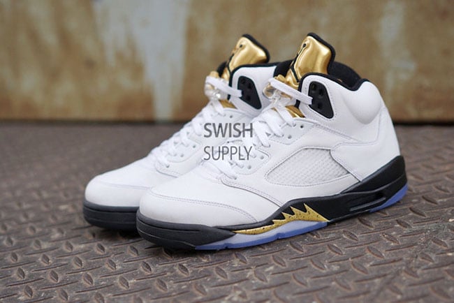 gold 5s jordans