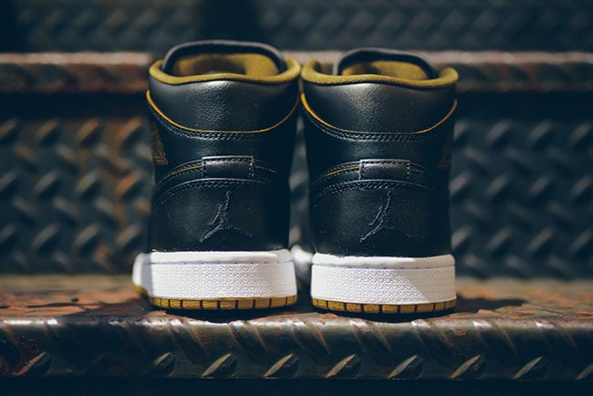 Black Gold Air Jordan 1 Mid GS