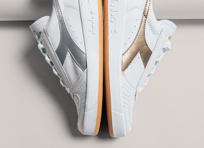 Diadora B Elite Gold Silver