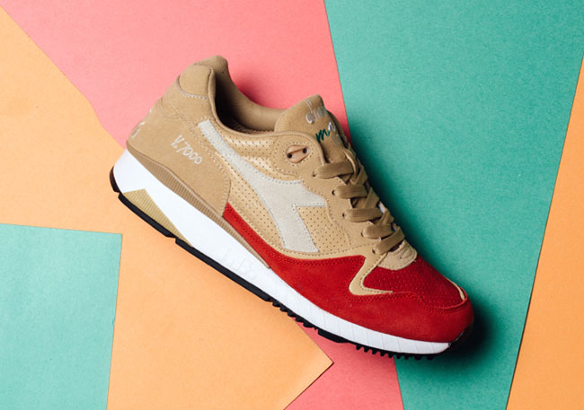 Diadora N9000 Poppy Red V7000 Golden Straw