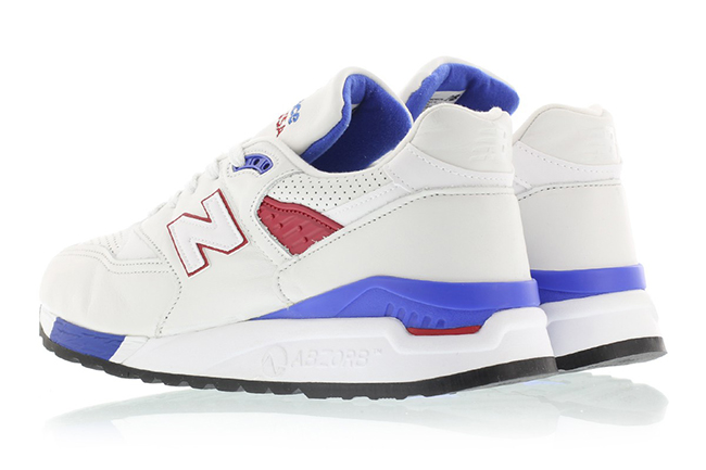 New Balance 998 White Blue Red