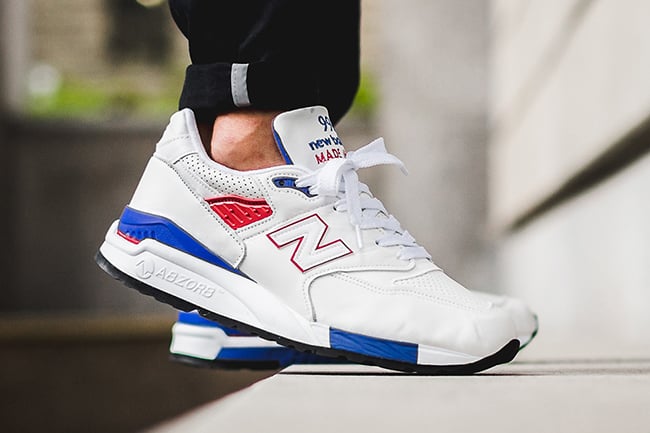 new balance red white blue