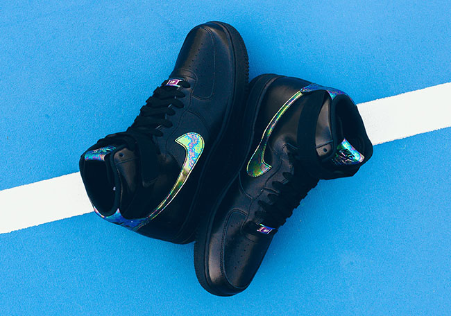 Nike Air Force 1 High Oil Slick Black