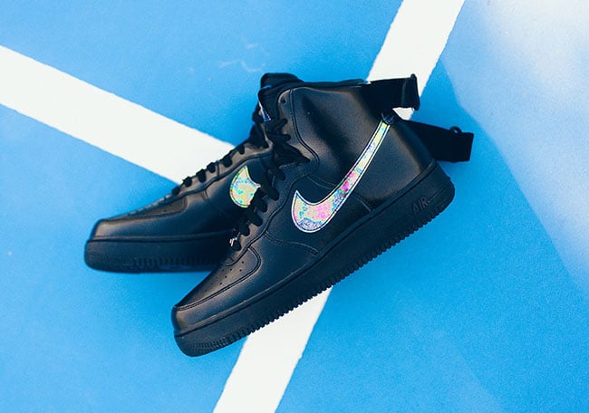 Nike Air Force 1 High Oil Slick Black