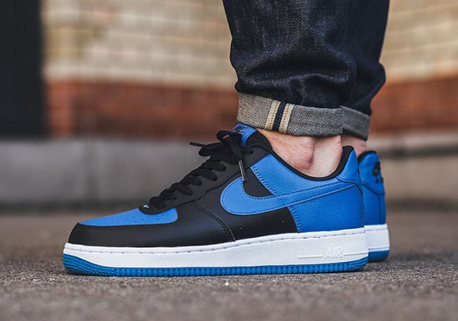 air force 1s black and blue