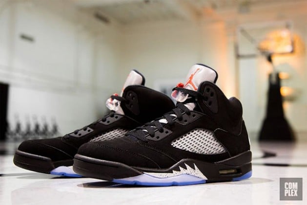 jordan 5 black silver
