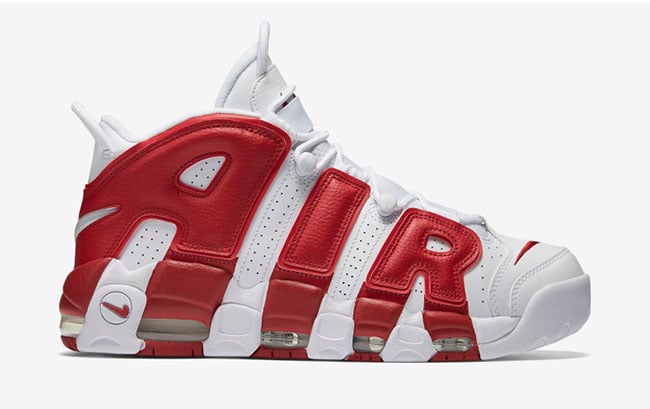 Nike Air More Uptempo White Red