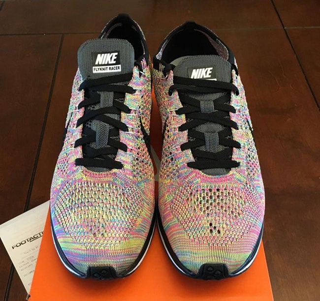 Nike Flyknit Racer Multicolor 2016 Grey Tongue