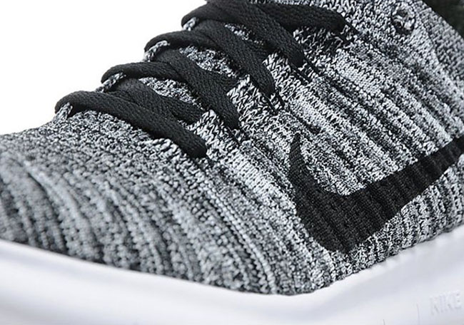 nike free run flyknit oreo