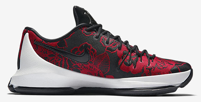 Nike KD 8 EXT Red Floral Finish