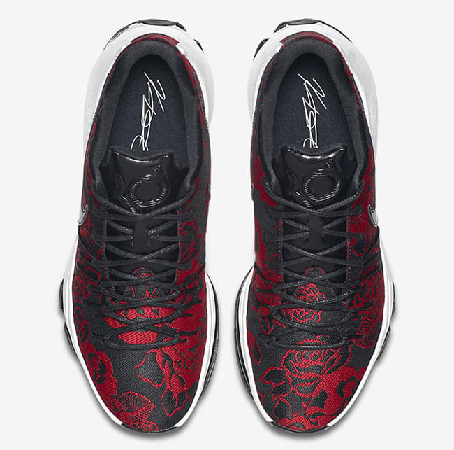 Nike KD 8 EXT Red Floral Finish