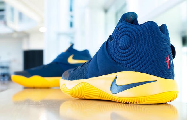Nike Kyrie 2 Navy Yellow Cavs