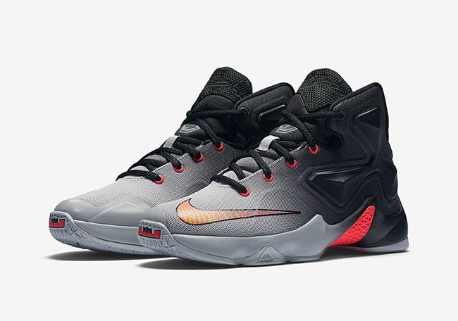 lebron 13 grey and orange