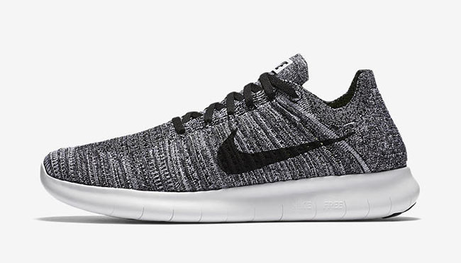 nike free run flyknit oreo