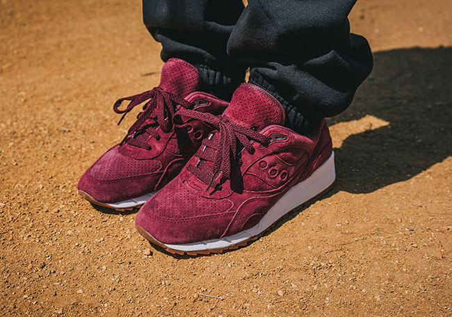 Saucony Shadow 6000 Burgundy Suede