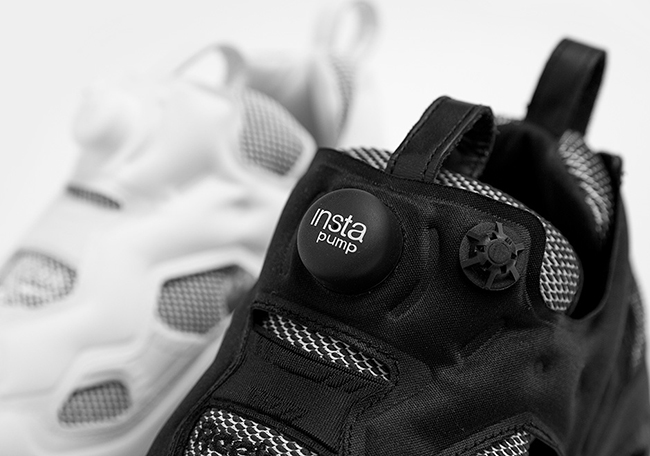 size Reebok Insta Pump Fury Black White