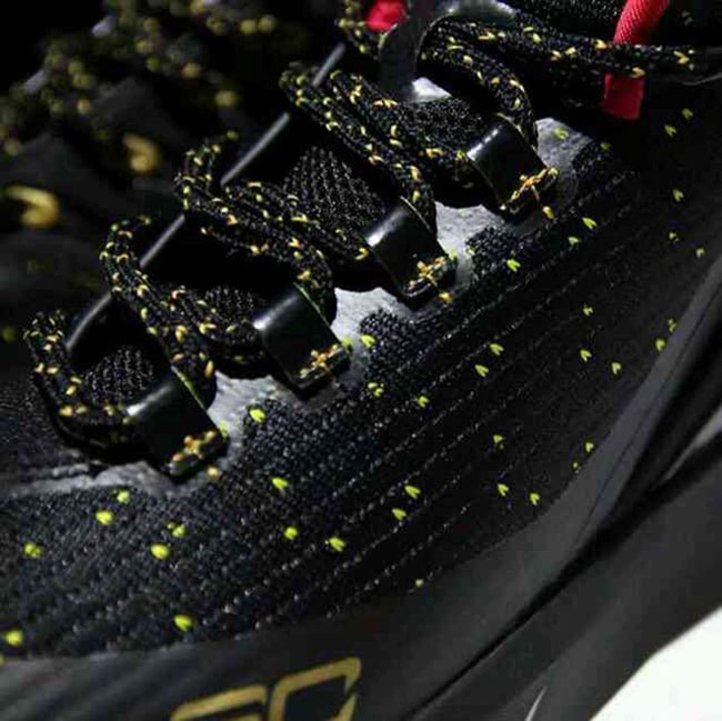 UA Curry 3 Black Red Gold