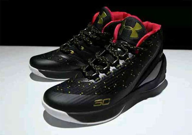 UA Curry 3 Black Red Gold