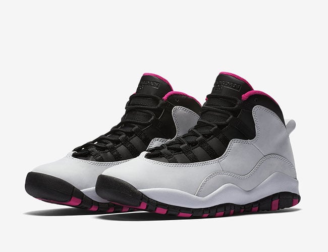 pink jordans 10