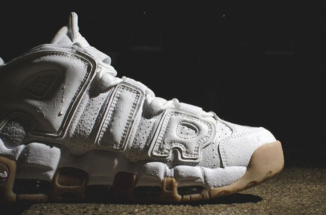 White Gum Nike Air More Uptempo