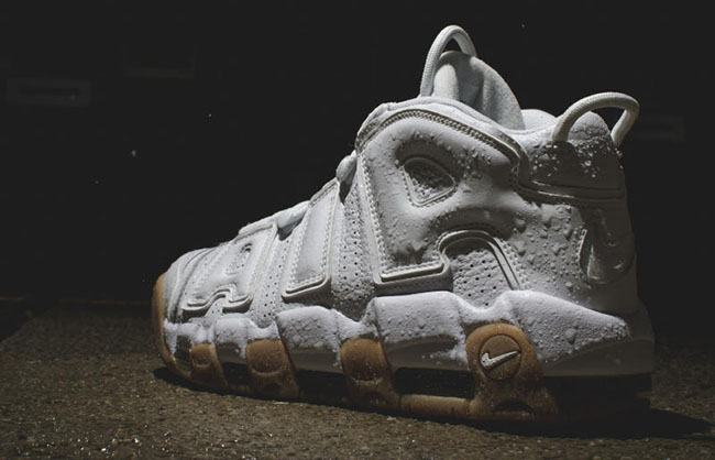 White Gum Nike Air More Uptempo