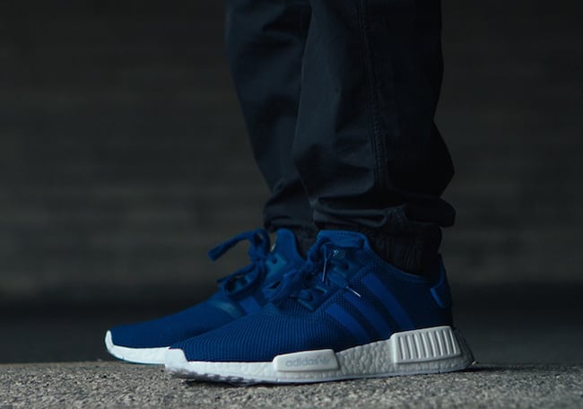 adidas nmd r1 blue and white