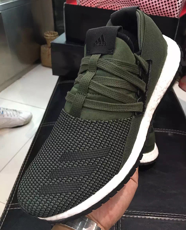 adidas pure boost raw green