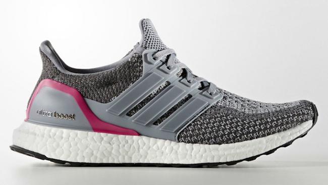 adidas Ultra Boost Grey Shock Pink