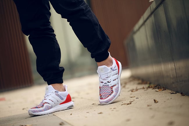 ultra boost 4.0 multicolor on feet