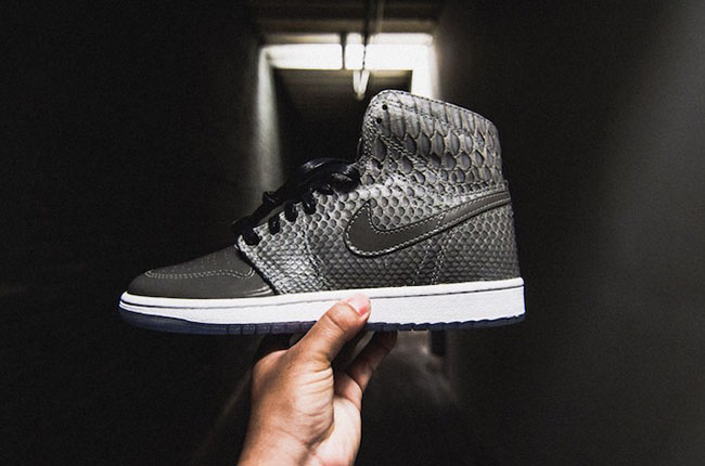 Air Jordan 1 Grey Python Custom