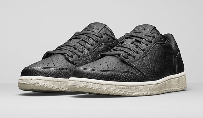 Air Jordan 1 Low No Swoosh Black Sail