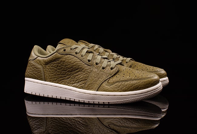 Air Jordan 1 Retro Low Trooper Olive Sail