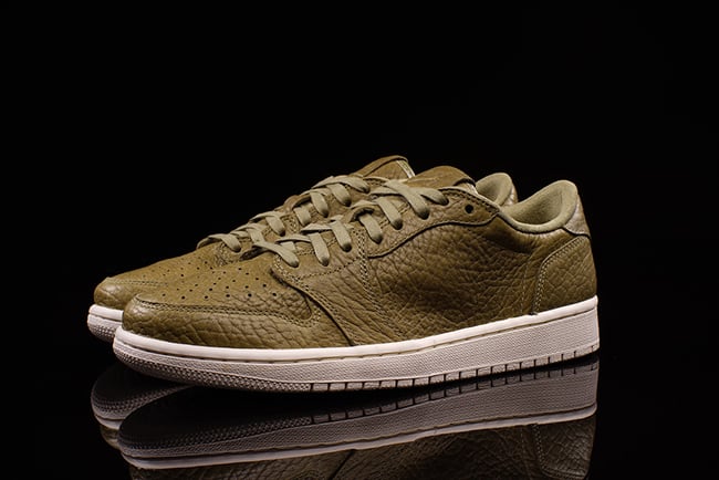 Air Jordan 1 Retro Low Trooper Olive Sail